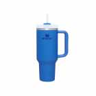 GARRAFA TERMICA STANLEY QUENCHER H2.0 AZUL 1.18L C/TAMPA E CANUDO