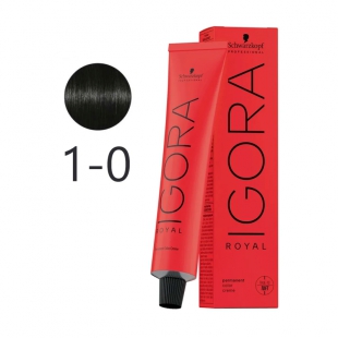 TINTA P/ CABELO SCHWARZKOPF IGORA ROYAL 1-0 60G +LO€AO 60ML